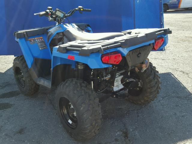 4XASEE500JA106001 - 2018 POLARIS SPORTSMAN BLUE photo 3