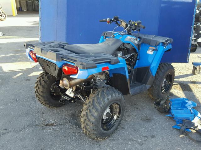 4XASEE500JA106001 - 2018 POLARIS SPORTSMAN BLUE photo 4
