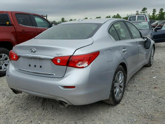 JN1EV7AP7HM744407 - 2017 INFINITI Q50 PREMIU GRAY photo 4