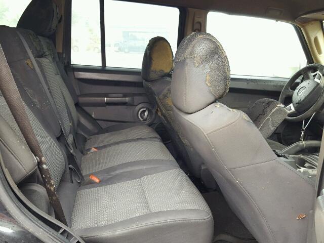 1J4RG4GK3AC132178 - 2010 JEEP COMMANDER BLACK photo 6