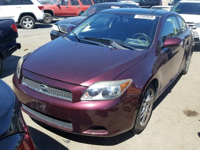 JTKDE167970156862 - 2007 TOYOTA SCION TC 勃艮第红 照片 2