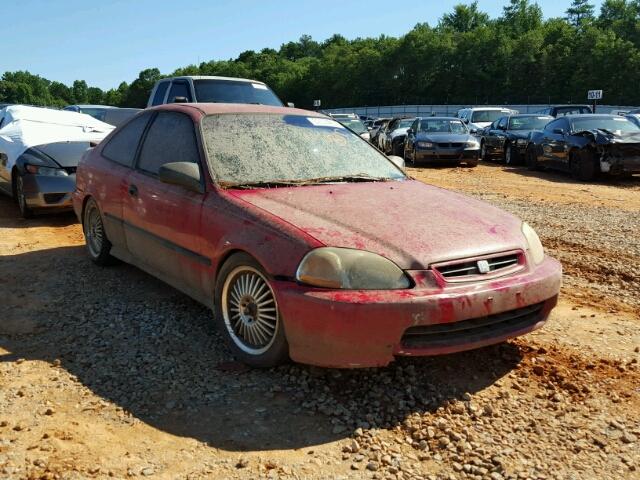 1HGEJ6129TL092283 - 1996 HONDA CIVIC DX RED photo 1