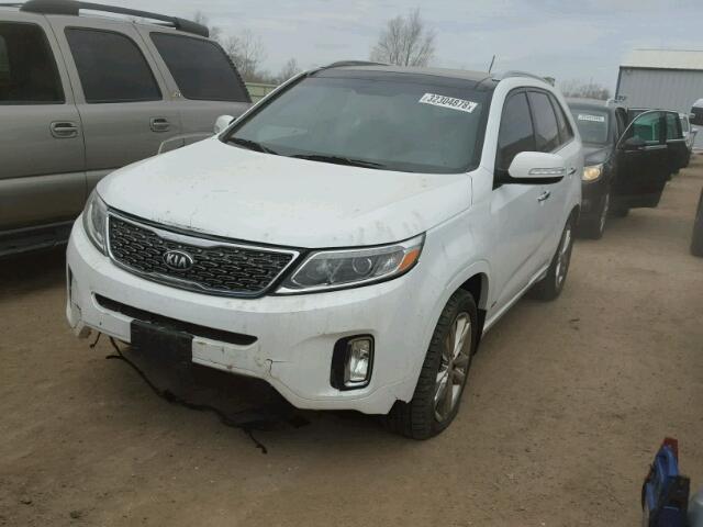 5XYKWDA73EG445554 - 2014 KIA SORENTO SX WHITE photo 2