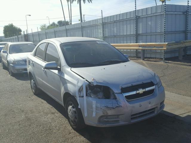 KL1TD5DE9AB129243 - 2010 CHEVROLET AVEO LS SILVER photo 1