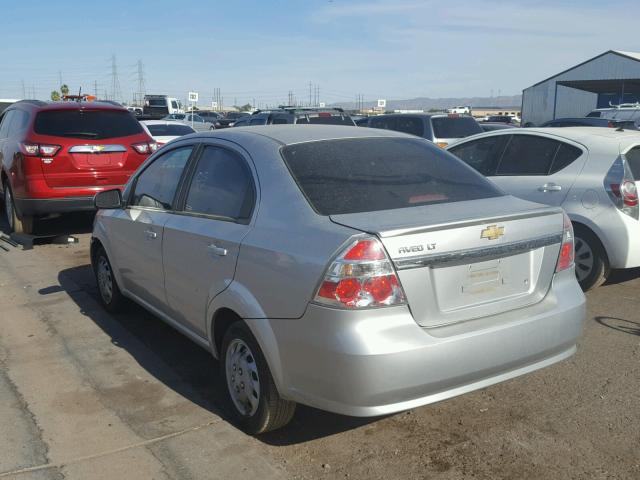 KL1TD5DE9AB129243 - 2010 CHEVROLET AVEO LS SILVER photo 3