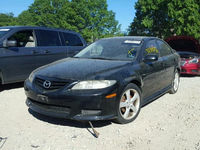 1YVFP84C445N93907 - 2004 MAZDA 6 I BLACK photo 2