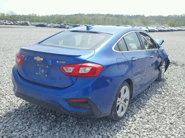 1G1BG5SM4G7231382 - 2016 CHEVROLET CRUZE PREM BLUE photo 4