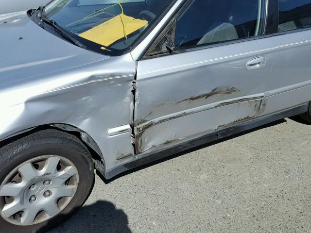 2HGEJ6611YH602310 - 2000 HONDA CIVIC BASE SILVER photo 9