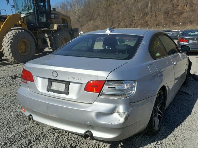 WBAWB7C53AP159167 - 2010 BMW 335 I SILVER photo 4