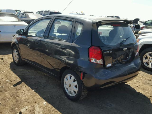 KL1TD62625B383271 - 2005 CHEVROLET AVEO BASE Qara foto 3