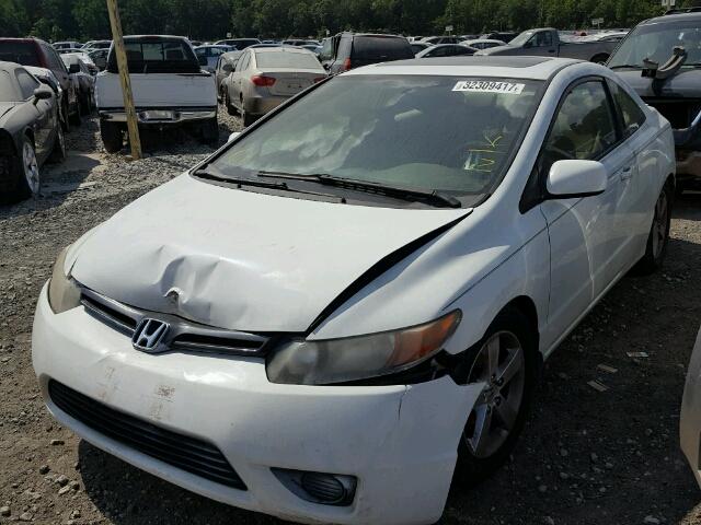 2HGFG12826H541782 - 2006 HONDA CIVIC WHITE photo 2