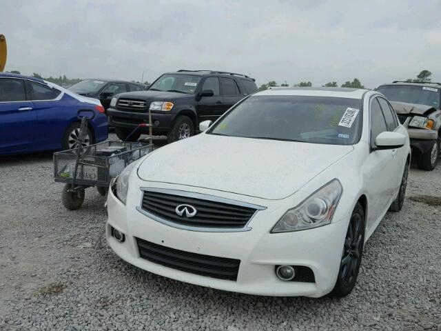 JN1CV6AP8CM932525 - 2012 INFINITI G37 BASE WHITE photo 2