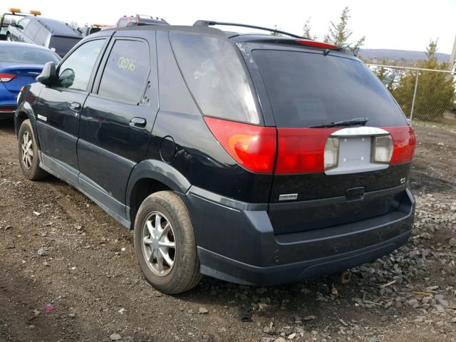 3G5DB03E72S533968 - 2002 BUICK RENDEZVOUS BLACK photo 3