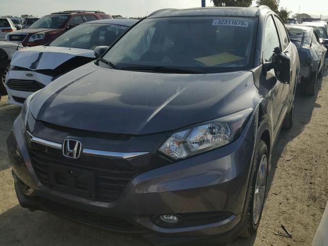 3CZRU5H7XHM711637 - 2017 HONDA HR-V EXL GRAY photo 2