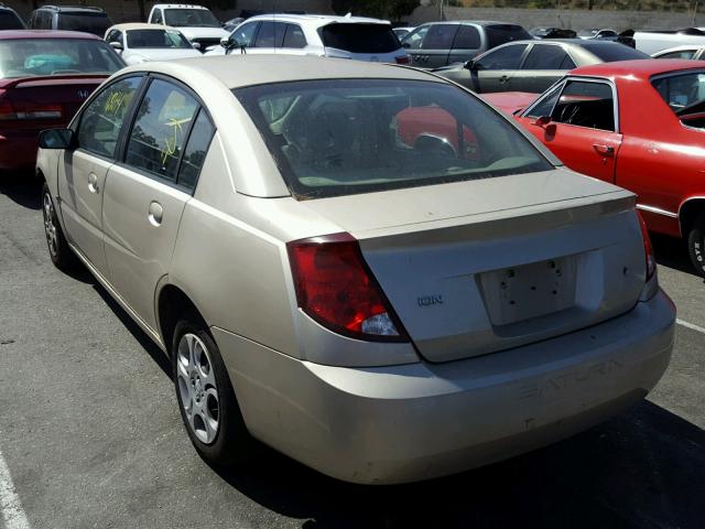 1G8AJ52F24Z207436 - 2004 SATURN ION LEVEL GOLD photo 3