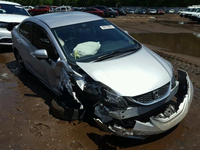 19XFB2F71FE047770 - 2015 HONDA CIVIC SE SILVER photo 1