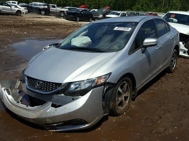 19XFB2F71FE047770 - 2015 HONDA CIVIC SE SILVER photo 2