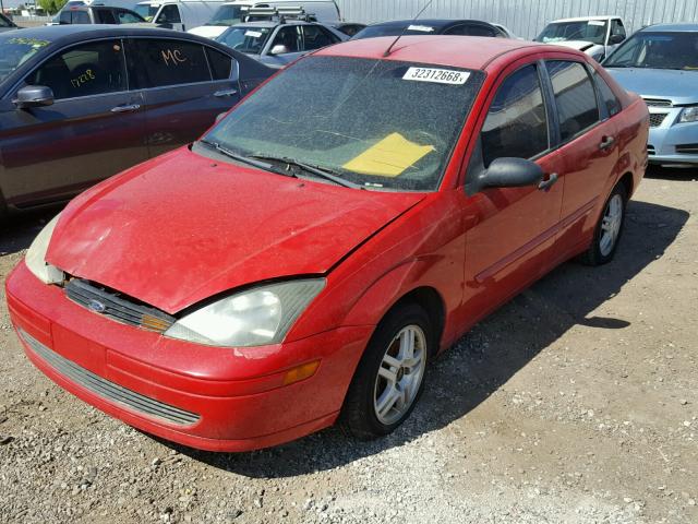 1FAFP33P72W181457 - 2002 FORD FOCUS LX RED photo 2