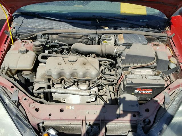 1FAFP33P72W181457 - 2002 FORD FOCUS LX RED photo 7