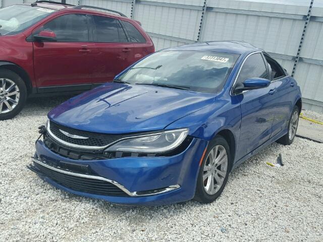 1C3CCCAB4FN571500 - 2015 CHRYSLER 200 LIMITE BLUE photo 2