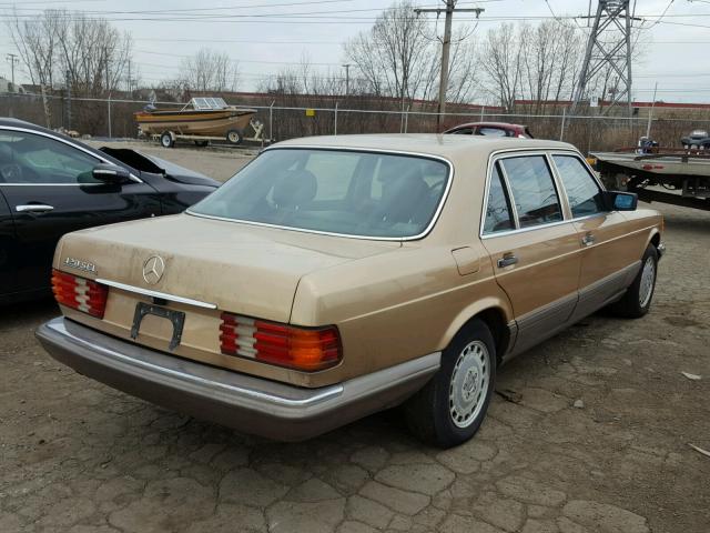 WDBCA35D1HA357361 - 1987 MERCEDES-BENZ 420 SEL BROWN photo 4