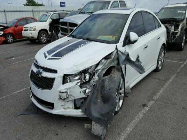 1G1PG5SB2D7161381 - 2013 CHEVROLET CRUZE LTZ WHITE photo 9