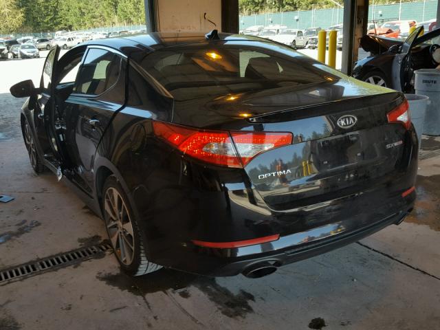 KNAGR4A63B5124569 - 2011 KIA OPTIMA SX BLACK photo 3