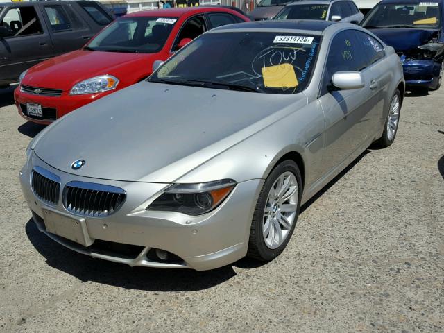 WBAEH13507CR52613 - 2007 BMW 650 I SILVER photo 2