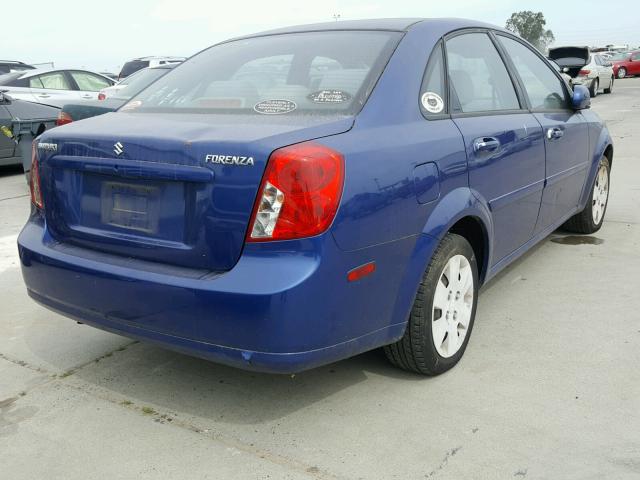 KL5JD56Z47K688360 - 2007 SUZUKI FORENZA BA BLUE photo 4