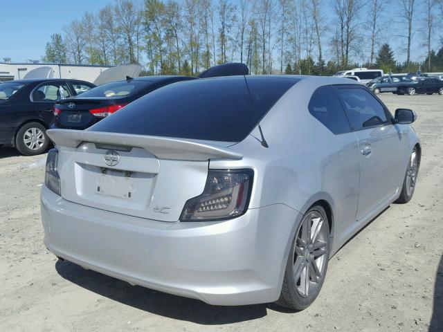 JTKJF5C78B3000864 - 2011 TOYOTA SCION TC 银色 照片 4