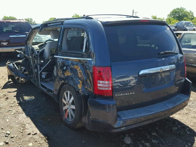 2A8HR54129R649786 - 2009 CHRYSLER TOWN & COU BLUE photo 3