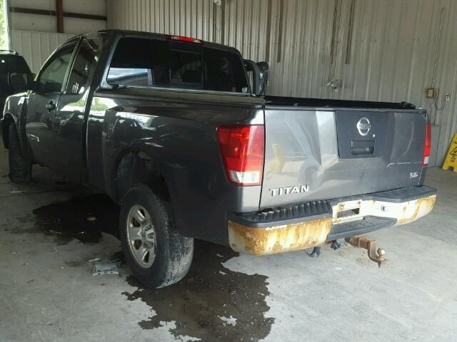 1N6AA06B25N575363 - 2005 NISSAN TITAN XE GRAY photo 3