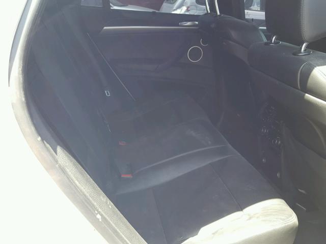 5YMGZ0C56CLK14724 - 2012 BMW X6 M WHITE photo 6