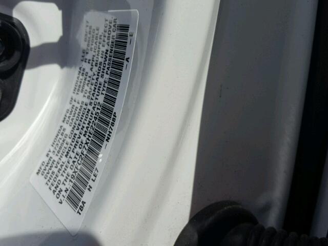 19XFC2F7XHE224512 - 2017 HONDA CIVIC EX თეთრი ფოტო 10