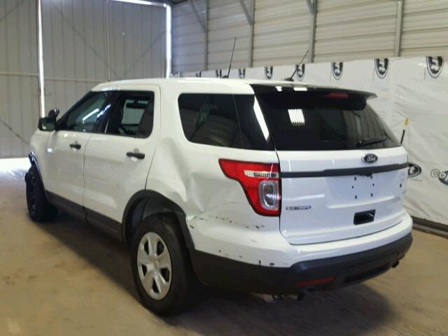 1FM5K8AR3FGB61238 - 2015 FORD EXPLORER P WHITE photo 3