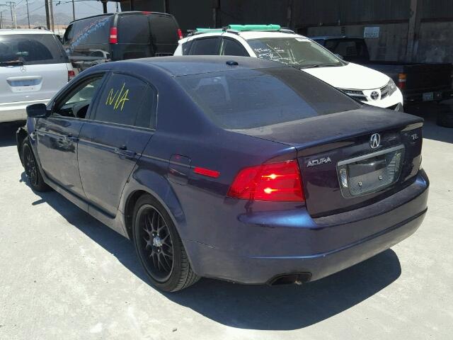 19UUA66264A033757 - 2004 ACURA TL BLUE photo 3