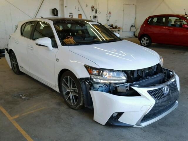 JTHKD5BH6E2209430 - 2014 LEXUS CT 200 WHITE photo 1