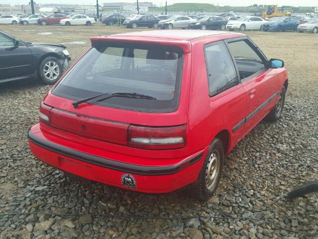 JM1BG2316N0405145 - 1992 MAZDA 323 DX RED photo 4