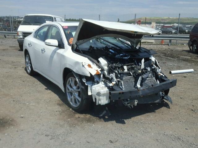 1N4AA5AP8EC449769 - 2014 NISSAN MAXIMA S/S WHITE photo 1