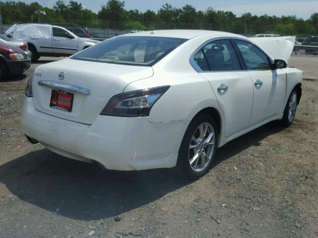 1N4AA5AP8EC449769 - 2014 NISSAN MAXIMA S/S WHITE photo 4