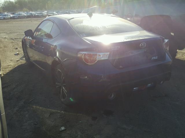 JF1ZNAA1XG9708516 - 2016 TOYOTA SCION FR-S ლურჯი ფოტო 3