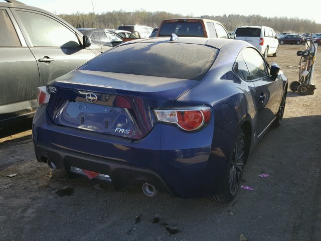 JF1ZNAA1XG9708516 - 2016 TOYOTA SCION FR-S ლურჯი ფოტო 4