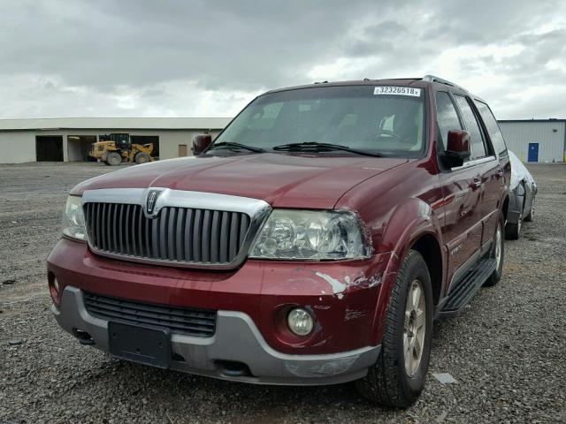 5LMFU28RX4LJ35514 - 2004 LINCOLN NAVIGATOR MAROON photo 2
