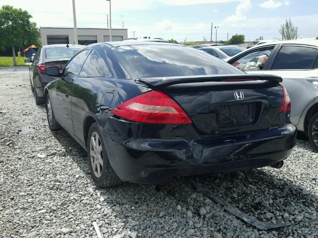 1HGCM82623A027850 - 2003 HONDA ACCORD EX BLACK photo 3