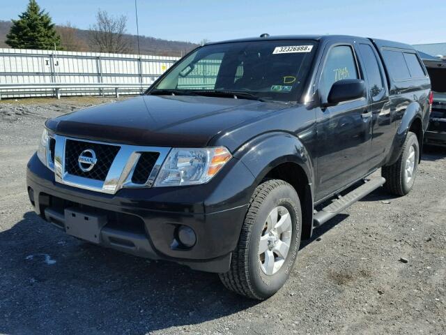 1N6AD0CW1CC442360 - 2012 NISSAN FRONTIER S BLACK photo 2