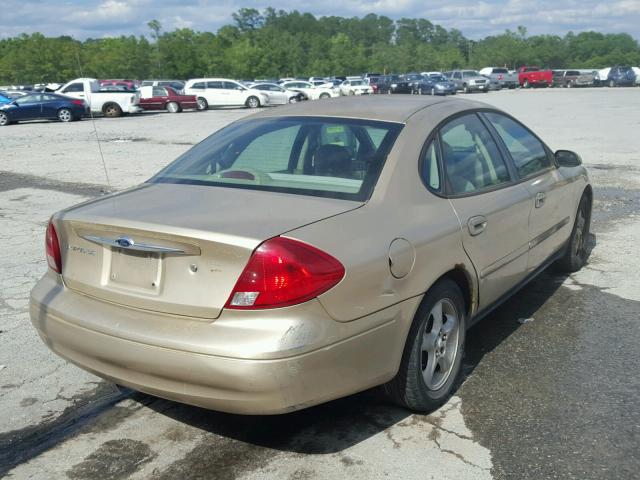 1FAFP53U8YA253998 - 2000 FORD TAURUS SE GOLD photo 4