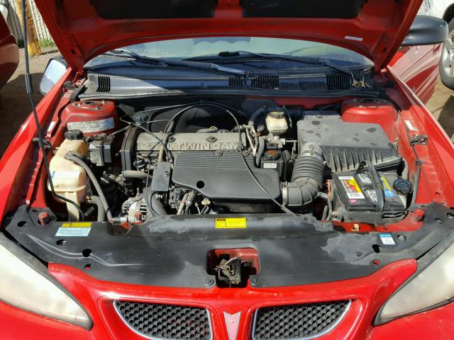1G2NE52T8XM873997 - 1999 PONTIAC GRAND AM S RED photo 7