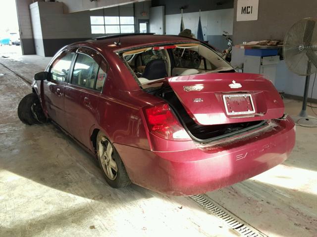 1G8AJ55F27Z114657 - 2007 SATURN ION LEVEL RED photo 3