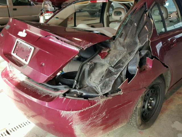 1G8AJ55F27Z114657 - 2007 SATURN ION LEVEL RED photo 9
