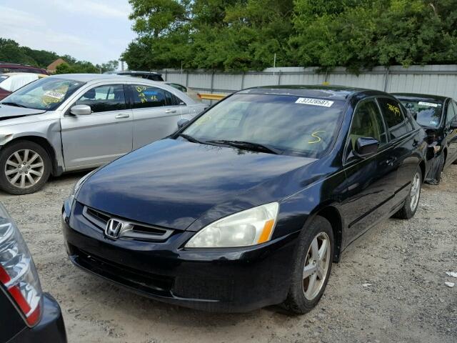 1HGCM56693A098553 - 2003 HONDA ACCORD EX BLACK photo 2